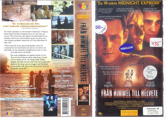 4269 FRÅN HIMMEL TILL HELVETE (VHS)